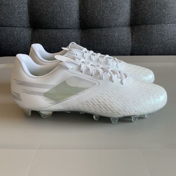 Under Armour Football Cleats White Silver Blur Lux MC 3023956-103 Mens Size 11.5 main image 6